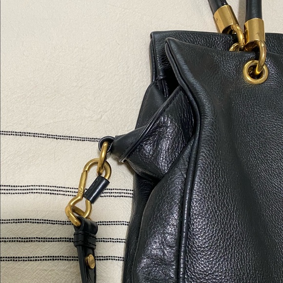 MARC by Marc Jacobs Black Leather Satchel Handbag - Picture 9 of 11